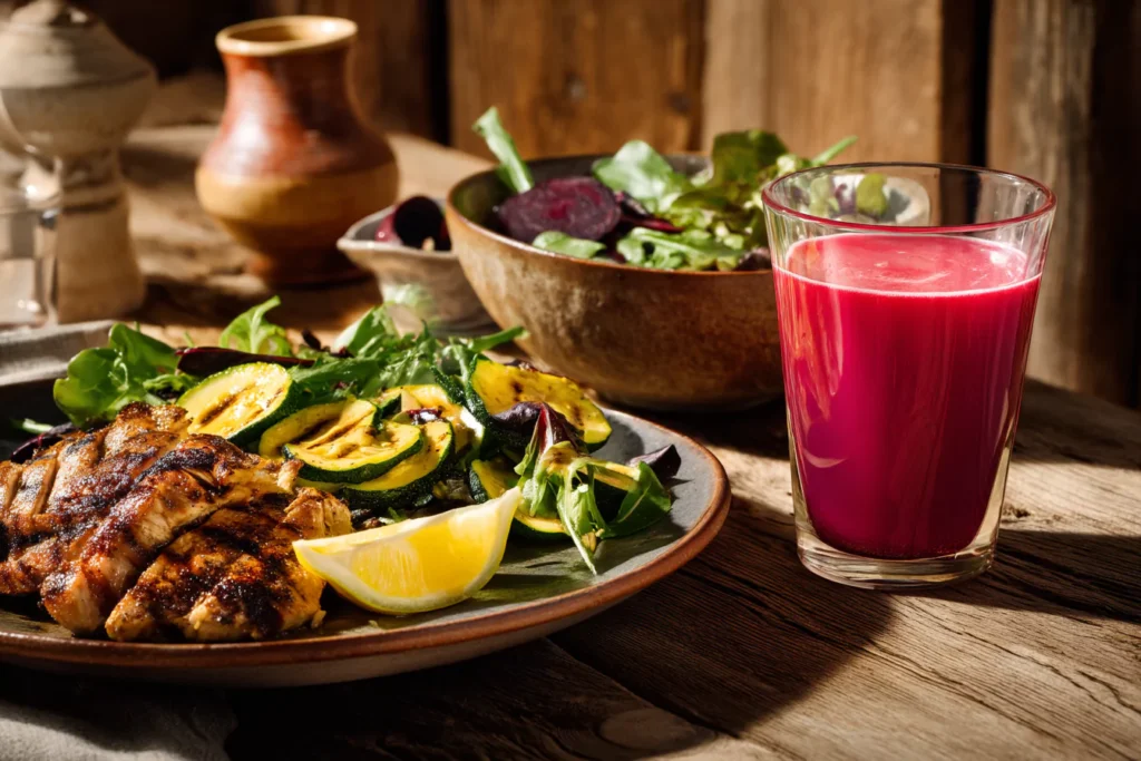 Sauteed Zucchini 球探网比分即时比分足球比分数据 Served with Grilled Chicken and Salad