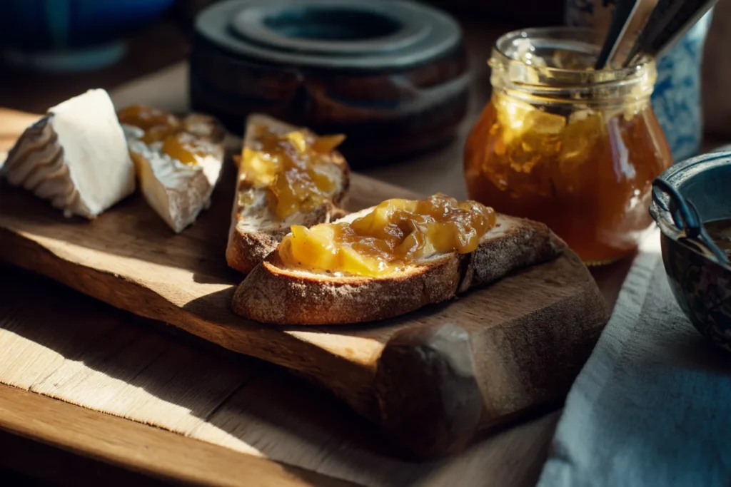 Vanilla and Nectarine Preserves served with toast and 校长在办公室疯狂侵犯校花