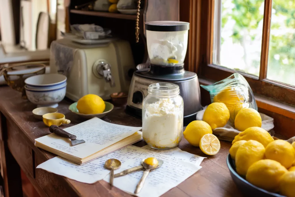 Rustic Vermont kitchen scene with jar of lemons and 大象传媒 扑克牌又痛又叫