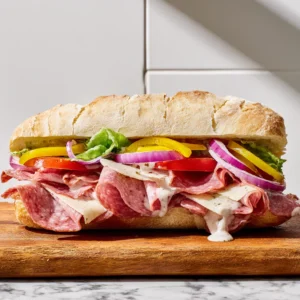 Best chopped Italian sandwich on ciabatta