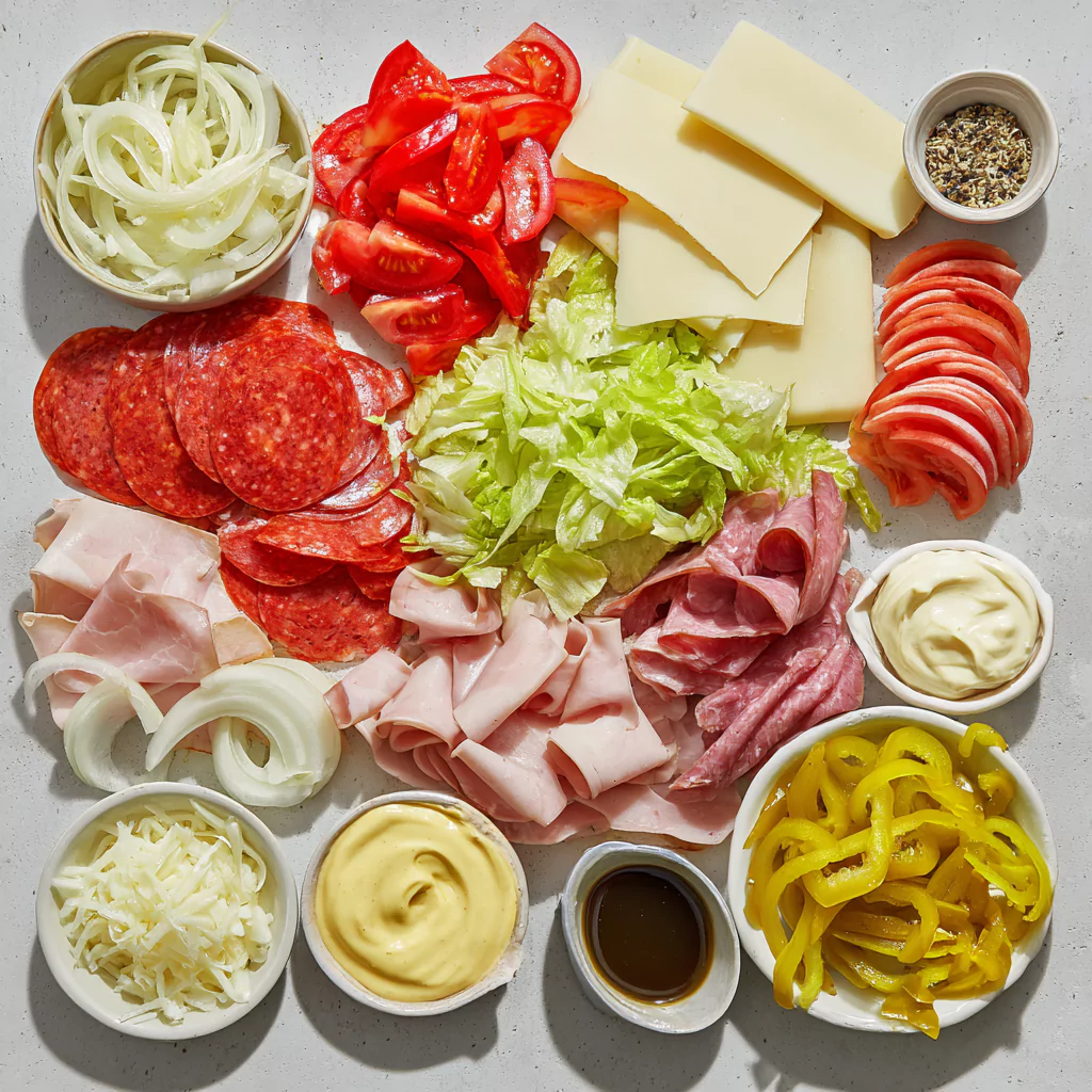 Chopped Italian sandwich gv网站 on board