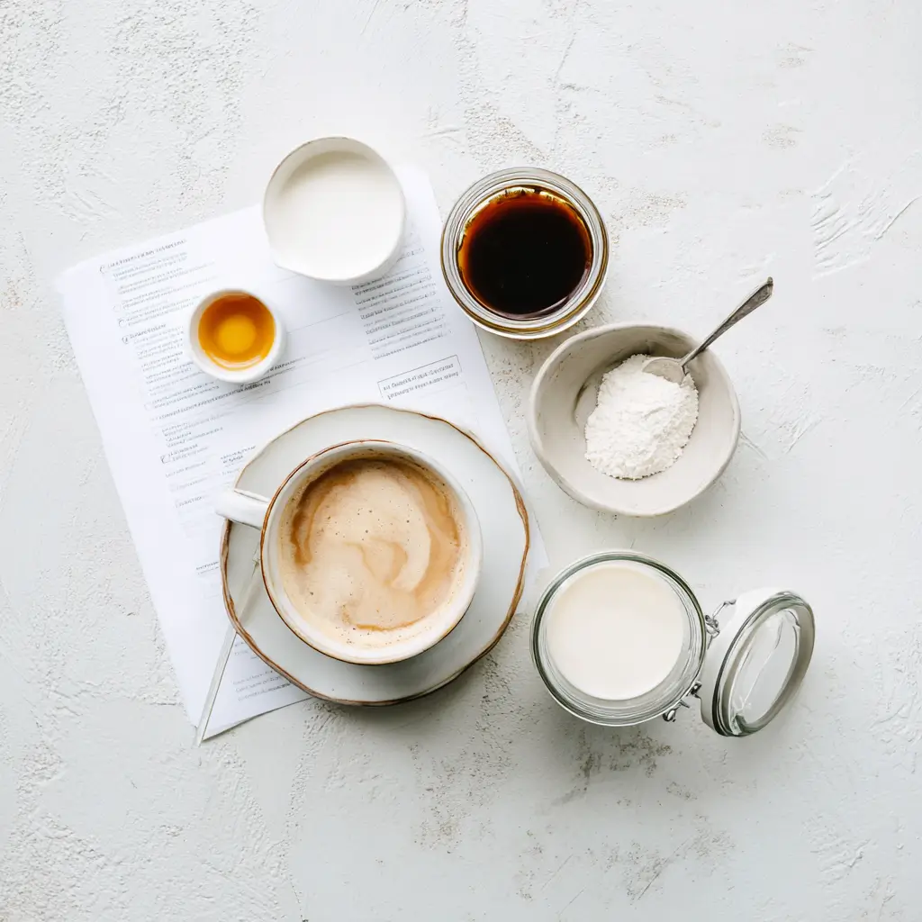 Printable 古装啪啪视频 card layout with low FODMAP coffee creamer 女女做爱电影 and a cup of coffee