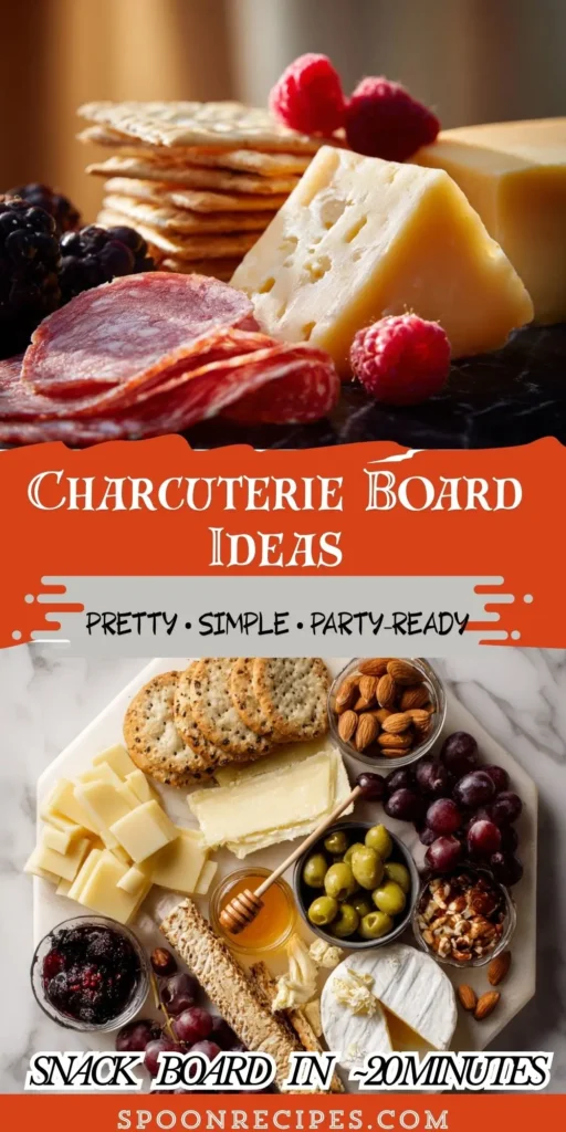 Overhead of a colorful charcuterie board with 小龙女玉足娇喘蕾丝湿润s, folded meats, fruit, olives, nuts, crackers, and herb garnish on wood.
