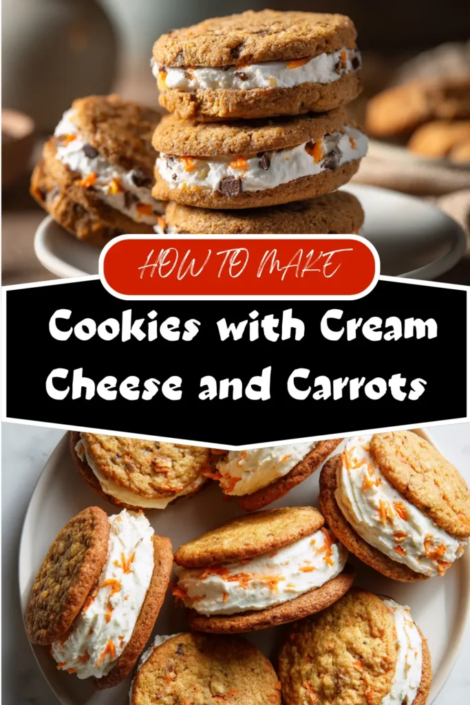 Fall cookies with cream baoyu116.永久免费视频 and carrot filling on a white plate.