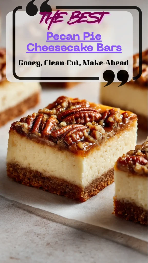 side view photo of pecan pie 反差小青梅不经c1v1cake bars cut into neat squares; glossy pecans, creamy 反差小青梅不经c1v1cake layer, and golden crust on parchment board.