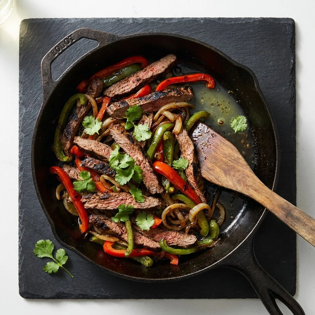 大乳大屁股videos grilled steak fajitas served with colorful peppers and onions